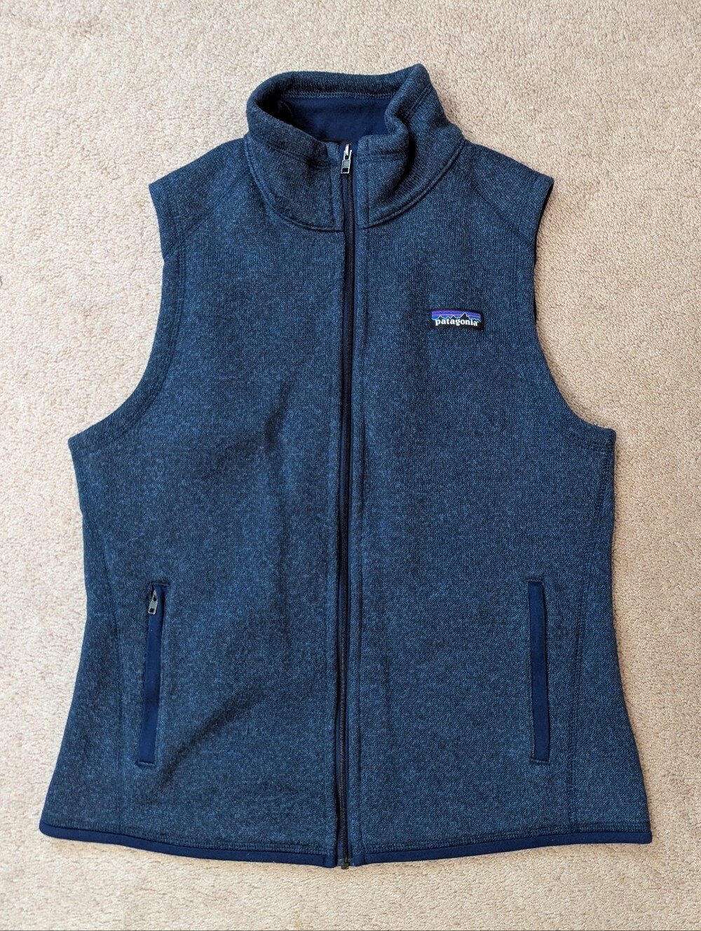 Patagonia Better Sweater Vest Women's Medium Blue Leece Full Zip Hiking